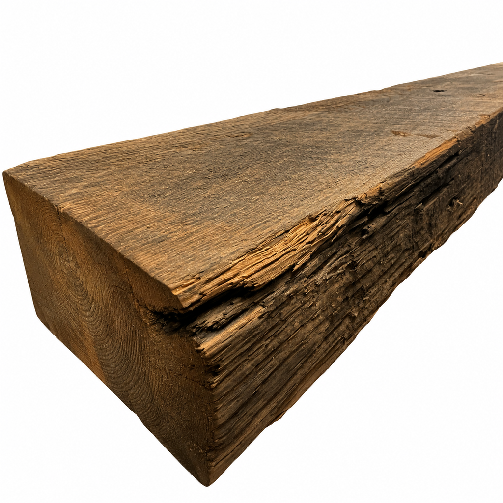 Antique Rickhouse Beam : 4" x 8" x 71 3/4"