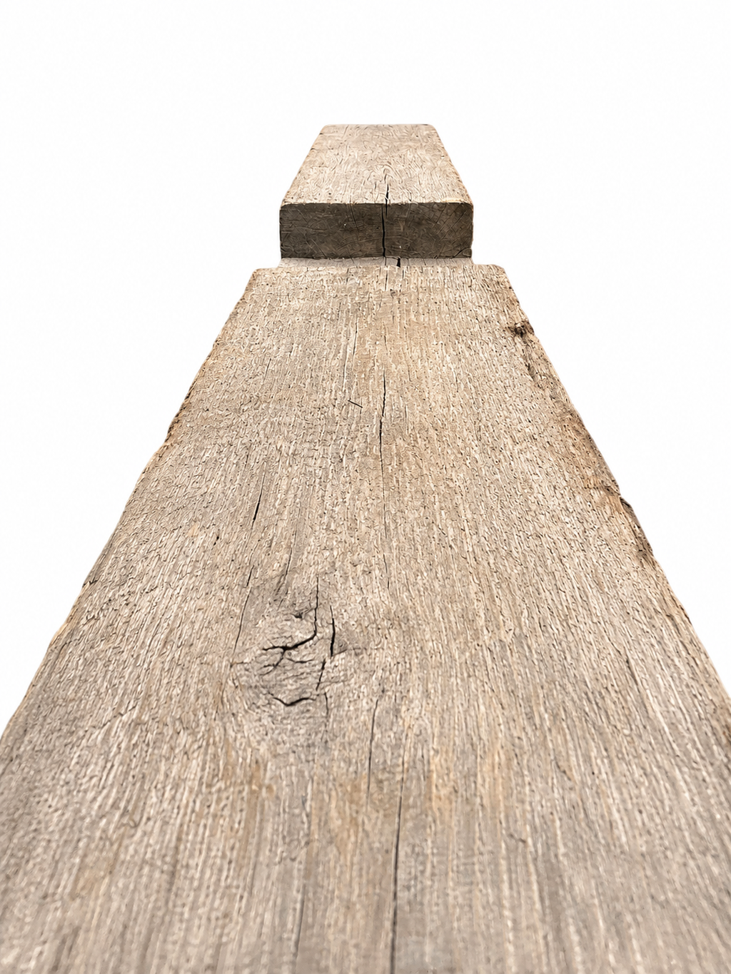 White Oak Reclaimed Mantel - Unfinished : 8" x 8" x 73"