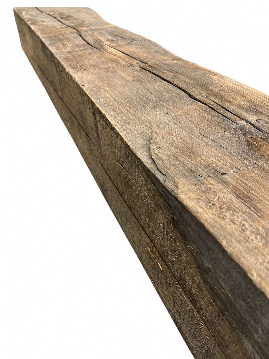 Reclaimed Hand Hewn Hardwood: 3" x 8" x 8'