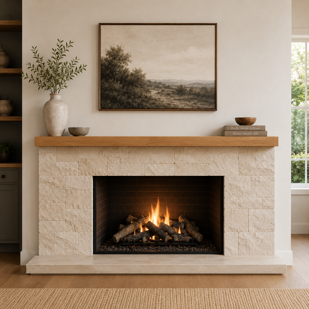 Smooth Cypress Mantel - Unfinished: 3" x 6" x 70"