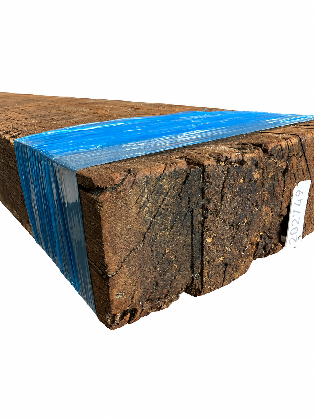 Hand-Hewn Reclaimed Timber Mantel with Plugged Mortice Pockets