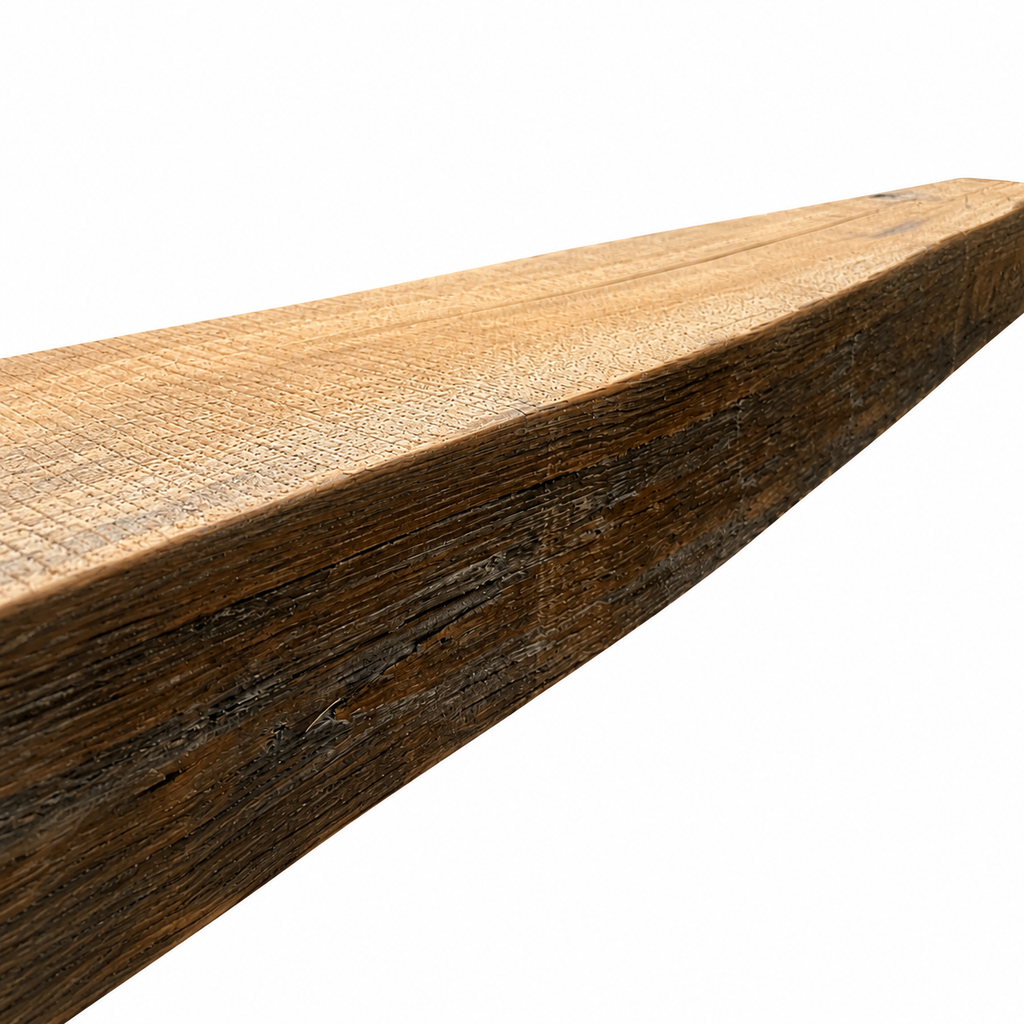 Reclaimed Antique Heart Pine Mantel with Rustic Pine Wax: 7" x 4" x 72"