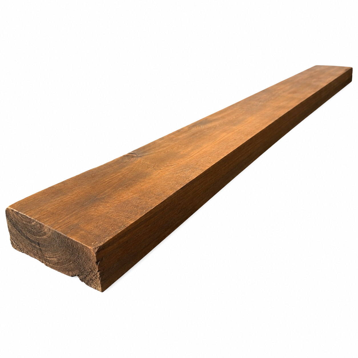Cypress Mantel with Live Edge and Rustic Pine Wax: 4" x 10" x 68"