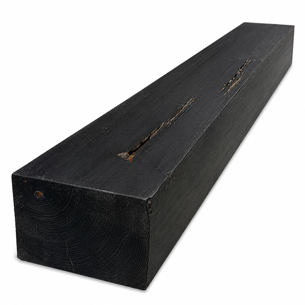 Reclaimed Cypress Mantel with Ebony Wax Finish: 5" x 6" x 56"