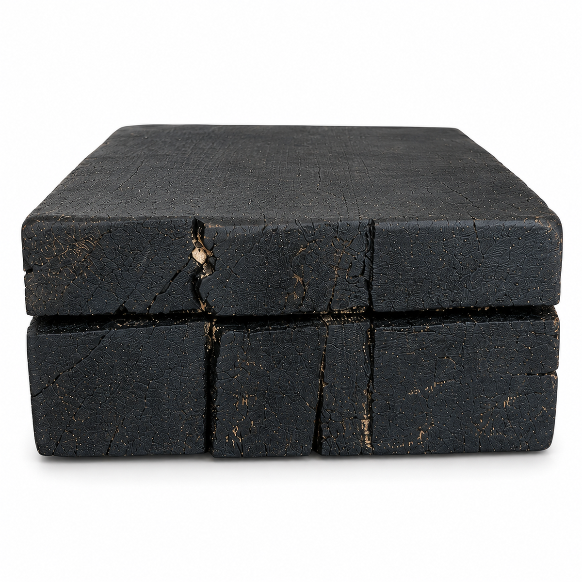 Reclaimed Mantel – Black Wax Finish : 3" x 8" x 8'