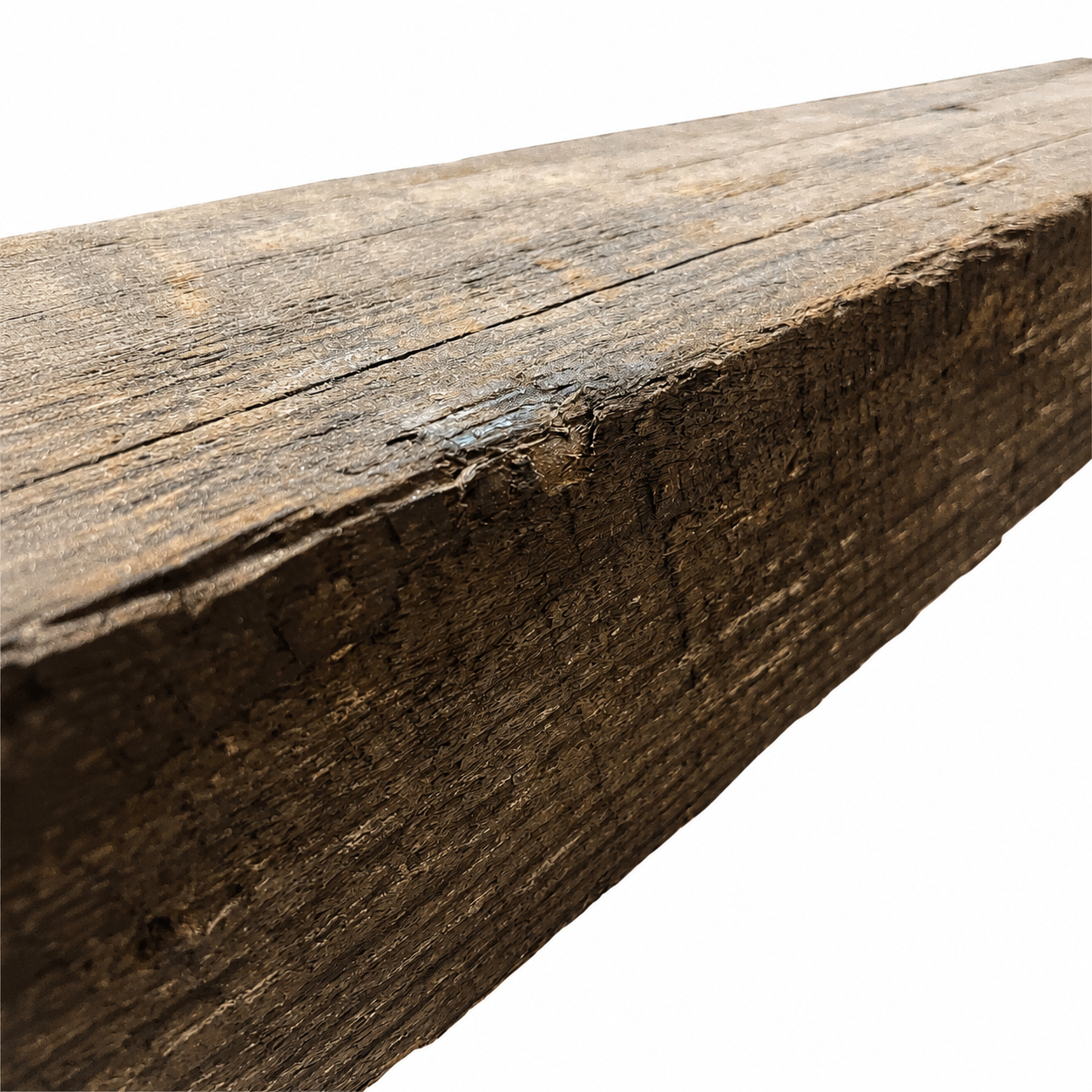Antique Rickhouse Beam Mantel : 4"x 8"x 75 3/4"